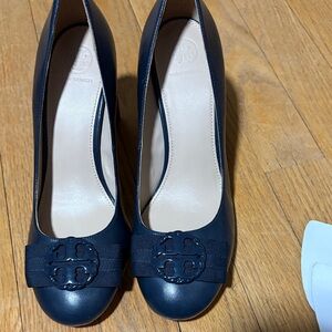Tory Burch Dark Blue Heels